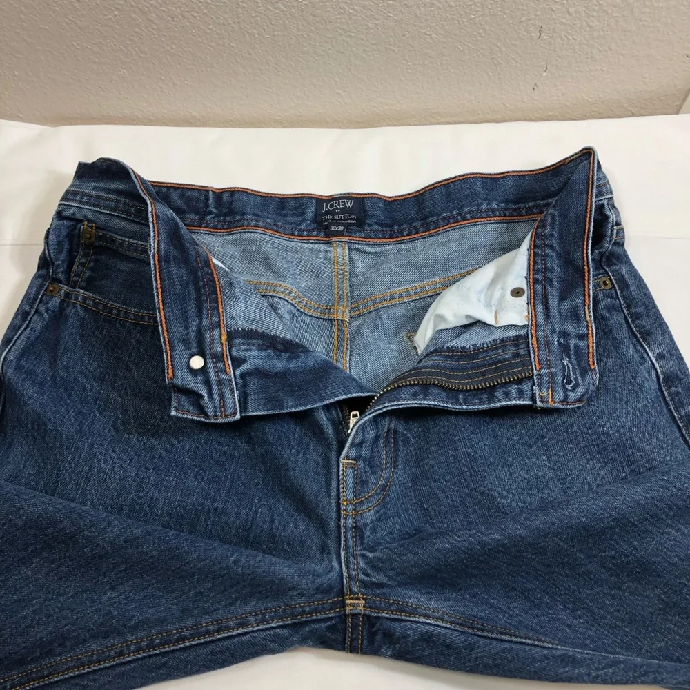 J.CREW The Sutton Cotton Medium Wash Straight Leg Men’s Jeans W30 L30